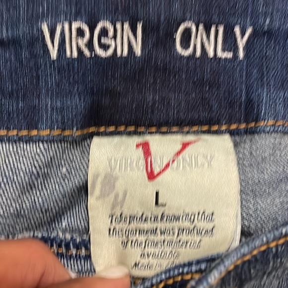 𝅺VIRGIN only Jeans Size Large - Picture 2 of 8